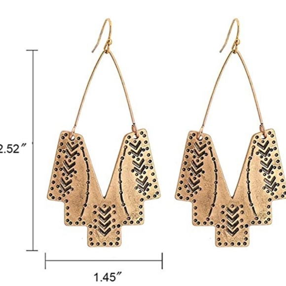 Metal Boho Chic Earrings - Picture 3 of 3